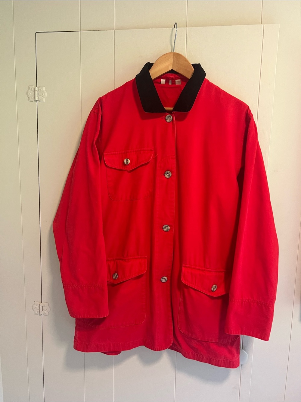 Women’s Red Jacket with Black Collar